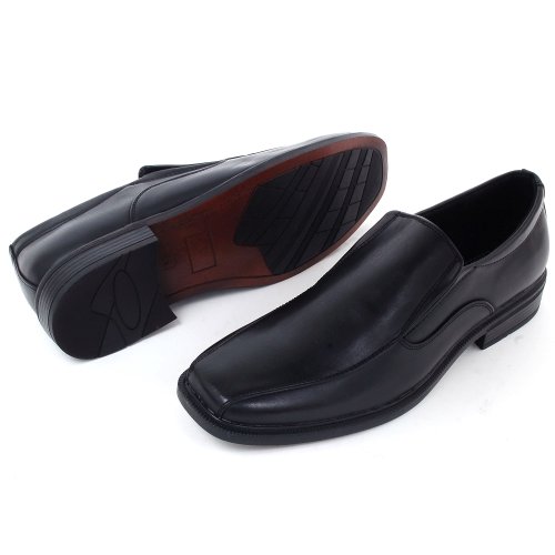 Alpine Swiss Mens Dress Shoes Black Leather Lined Slip On Loafers 7 M Us #TOP2
