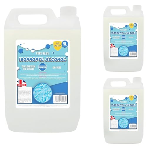 All Purpose Household Cleaning Disinfectant Strong 5L Isopropyl Alcohol IPA For Grease, Dirt, Oil, Dust, Glass & Electronics (1 x 5 litres)