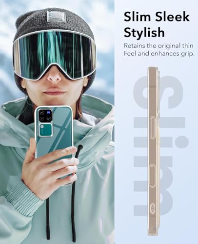 Image of Jkobi Lifetime Anti-Yellow Clear Back Cover Case for Vivo V30 | Vivo V30 Pro 5G (Sleek Hard Crystal | Shockproof and Camera Protection)