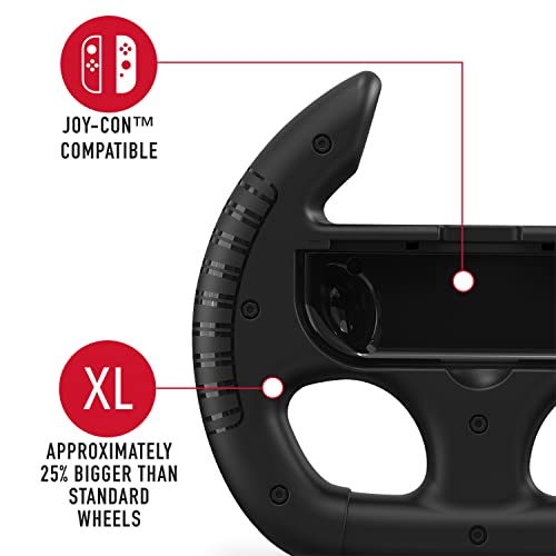 Volantes Joy-Con Nintendo Switch negros con empuñaduras analógicas STEALTH 5