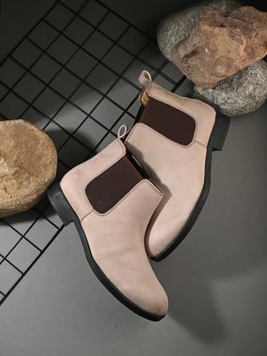 Image of HiREL'S Men's Suede Outdoor Every Day Chelsea Boots