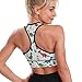 Women Girls Comfortable Racerback Yoga Vest Stretchy Cute Christmas Dinosaur Crop Tops with Pads Fast Dry Shirts for Fitness Gym