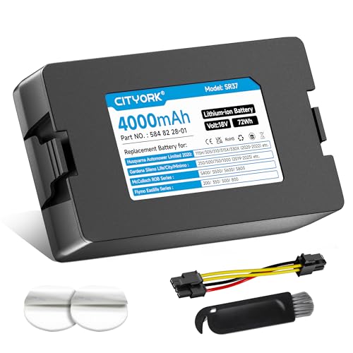 18V/4000mAh Mähroboter Akku für Gardena Sileno Minimo/Smart City/Smart Life: 1250/1000/750/500/350 (2019-2023 Baujahr) für Husqvarna Automower Limited Edition 2020-2022: 115H 305 310 315 315X