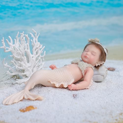 Muñeca Reborn de Silicona 12 pulgadas realista beige miniatura 2