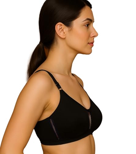 Image of SONA M1020 Non-Padded Non-Wired Molded Medium Coverage T-Shirt Bra with Adjustable Straps