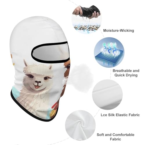 Balaclava de esquí, máscara facial completa con protección solar, capucha protectora contra el sol, gaiter de cuello enfriador para verano, para hombres y mujeres miniatura 3