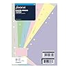 Filofax B132610 Organizer Refill, A5 formaat, pastelkleuren, gerineerd papier