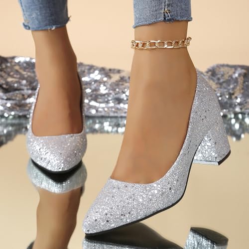 Escarpins pailletés d'exception aux talons aiguilles scintillants