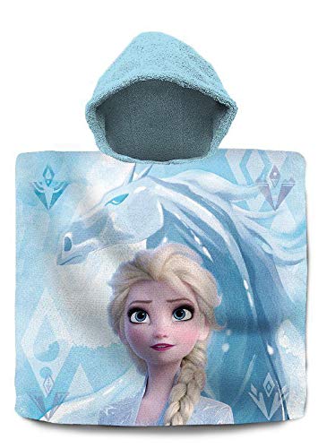 Disney Frozen Poncho 2 Algodón, Unisex niños, Multicolor, Talla Única