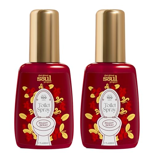 THE GOOD SOUL PROJECT Holiday Toilet Spray, Bright Berry, 4