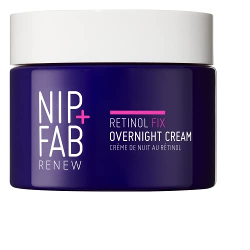 Nip+Fab Retinol Fix 3% da Notte per il Viso - Formula avanzata per aumentare la gioventù per una rinnovata riduzione della e linea sottile 50 ml crema pelle