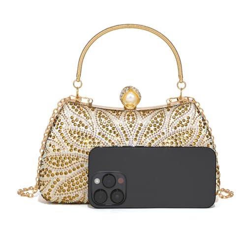 Sac de soirée perlé chic avec chaîne épaule pour gala de bal - 6