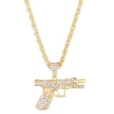 TEMOOUES モダンネックジュエリーピース ブリリアントカットダイヤモンド 軽量合金チェーン ヒップスター ストリートウェア ダイヤモンドアクセサリー キラキライブニングウェア ステートメントネックレス, One Size, 説明のとおり, 説明の通り