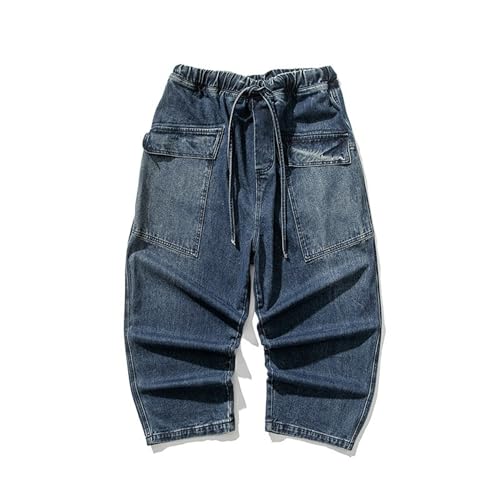 Baggy Jeans for Men Wide Leg Denim Casual Streetwear High Waisted Relaxed Fit Pants for Men4