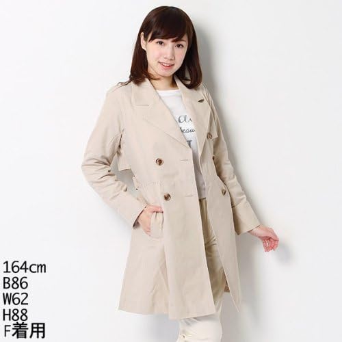 Amazon マジェスティックレゴン Majestic Legon コート ギャザートレンチコート アイボリー F コート ジャケット 通販