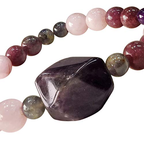 Image of Shubhanjali Crystal Elastic 8mm Stretch Customized Bracelet for Men and Women-(Standard,Multicolor)