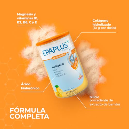 Miniatura 6 de Epaplus Arthicare Colágeno Hidrolizado Con Silicio, Magnesio Y Ácido Hialurónico 10 G Por Dosis Vitaminas B1, B2, B6, C Y E Fórmula Para Articulaciones Huesos Y Músculos 30 Días