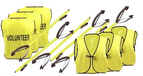 ArcMate Volunteer Kit LITE, Includes Bright Vinyl Safety Vests with