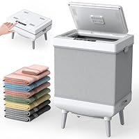 FEACORT Towel Warmer, 35L Large Foldable Towel Warmers for Bathroom, Dual-Mode Blanket Warmer with Safety Lock, Timer, and Auto Shut-Off, Fits Up to 3 Oversized 40"X70" Towels, for Home & Loved Ones