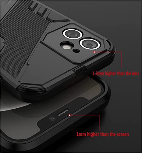 Étui iPhone 12 Mini bleu avec support rigide anti-chute - 4