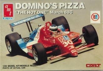 Dubblebla #6751 AMT Domino's Pizza 'The Hot One' March 88C 1/25 Scale Plastic Model Kit,Needs Assembly