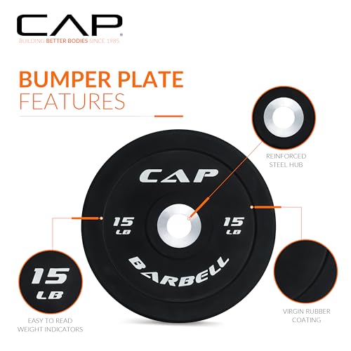 Image of CAP Barbell Rubber Olympic Bumper Plate | Multiple Options /Colors