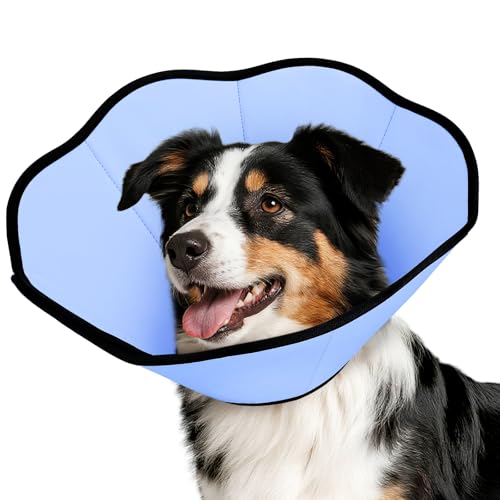 MIDOG Dog Cone Collar After Surgery, Soft Dog Cone Alternative to Stop Licking,Adjustable Elizabethan Recovery Cones for Small to Large Sized Dogs