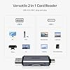 BENFEI Lecteur de Cartes SD, Adaptateur USB C vers Carte mémoire Micro SD à Double Fente Compatible avec iPhone 15 Pro/Max, MacBook Pro/Air 2023, iPad Pro, iMac, S23, XPS 17, Surface Book 3, etc.