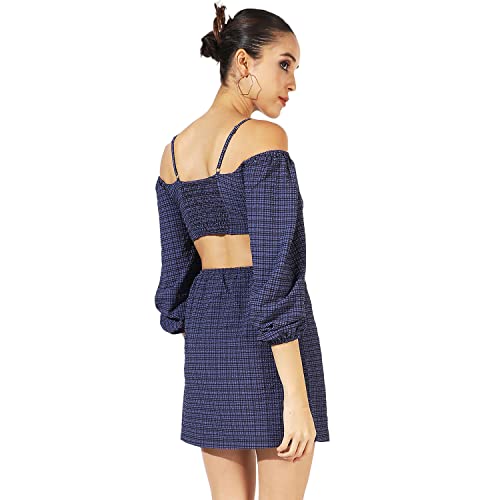 Image of PINACOLADA Women's Solid Dress for Casual Wear | Regular Sleeve | Quality Stretchable Fabric | Dress Crafted with Enhanced Stretch and Comfort Fit for Everyday Wear