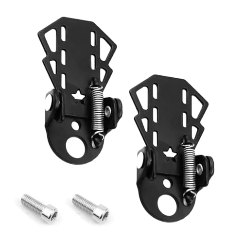 XPEX 1 paia pedaline bici posteriore,pedalini bicicletta posteriori,Sedile Posteriore per Bicicletta Pieghevole in Acciaio per Piedi Mountain Bike Bicicletta Fredda poggiapiedi (A)