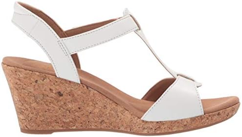 Rockport Women's Blanca T-Strap Sandal, White, 7 | Image 5
