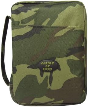 Canvas Bible Cover Army Of God Green Camo Large by Swanson Christian Supply