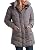 Steve Madden Women's Plus-Size Chevron Puffer Jacket, Titanium, 2X
