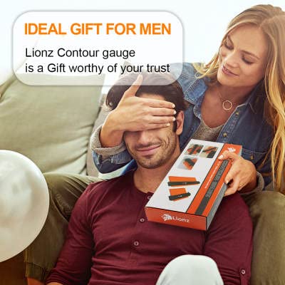 Lionz Contour Gauge Profile Tool With Lock- 2 Wide Pieces - 10" And 5" Super Gauge Shape And Outline Tool For Copying Angles And Odd Shapes. Gifts For Men, Handyman, Diy, Woodwork, Andconstruction. #TOP2