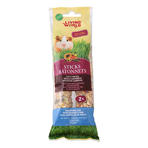 Living World Guinea Pig Fruit Treat Sticks, 4-Ounce #TOP11