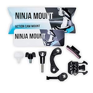 NINJA MOUNT – BIG PACK – actie camera houder fullface helm | compatibel met GoPro, Garmin & Rollei | speciale montage…
