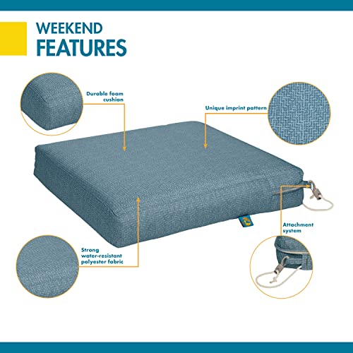 Coussin de siège imperméable extérieur 53x48 lavable pour chaise de terrasse