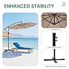 NEWBULIG 10FT Patio Umbrella, Offset Cantilever Outdoor Patio Table Umbrella, UV Protection, Fade Resistant Fabric, Easy Tilt Adjustment for Pool, Deck, Garden, Backyard #3