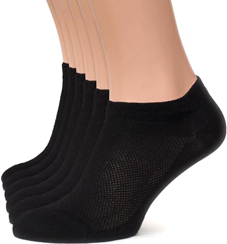 Image of Duna Ankle Socks for Womens - Ultra Thin Breathable Cotton Sport Socks - Athletic, Running, Low Cut, No Show (4 and 6 pairs)