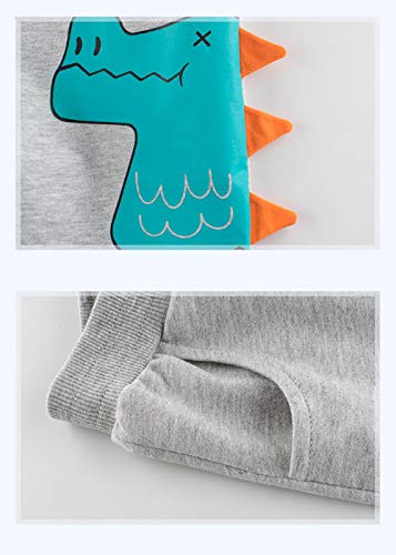 Toddler Boys Summer Knit Shorts with Pocket, 2/3/4 Pack Baby Pull-On Soft Active Shorts3