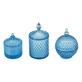 Set of 3 Mini Candy Jars for Dollhouse Accessories