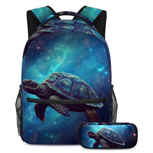 Sac à dos bleu marine tortue étoilée 18 pour une rentrée scolaire sereine