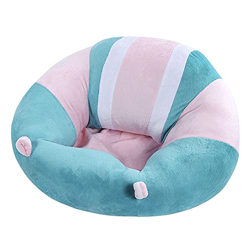 Baby Safety Support Sofa Toddler Infant Plush Sitting Seat Chair Soft Baby Sofa Non-Slip Baby Learn to Sit Chair Sofa Cushion Support Seat Back Head Protect Seat Cozy Baby Recliner for Baby 0-3 Years - Thumbnail 2