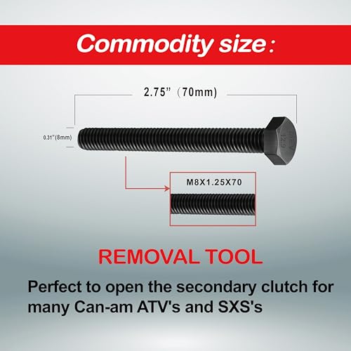 Image of ERDIE Primary & Secondary Drive Clutch Puller Tool for Can-Am ATV's and SXS's, M14x1.5 & M8 x 1.25 x 70 Bolts