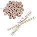 Belle Vous Varillas de Madera (Pack de 100) - Palos Madera Natural...