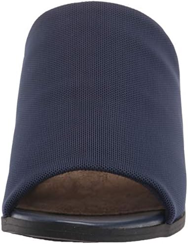 Easy Street Women's Mule, Navy Stretch Fabric, 12 Wide | Image 1