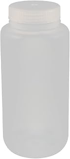 Aexit 1000ml PP Bottles & Jars Plastic Round Seal Reagent Bottle Chemical Sample Centrifuge Bottles Bottle Clear