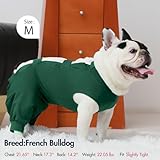 IECOii Dog Onesie for Surgery, Adjustable Long Sleeve Anti Lick Recovery Sleeve For Dogs Back Leg Female Spay Recovery Suit, Soft Pet Abdominal Anti Licking Shirt, Dog Bodysuit, Green, Medium - Image 5