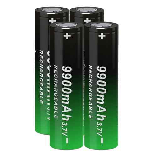 4 Pcs 3.7 V Flat Top Lithium Polymer Ion 18650 Rechargeable