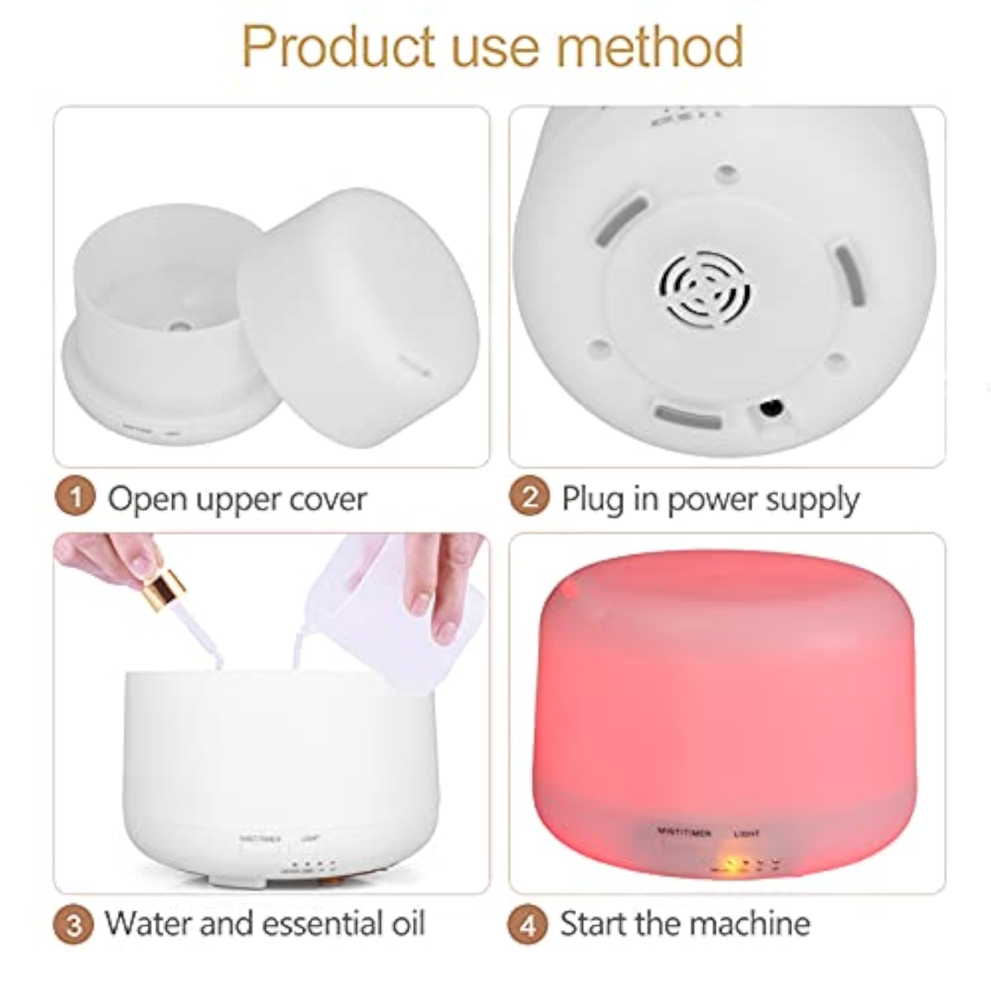 Generic Mini Humidifier, Convenient Essential Diffuser
